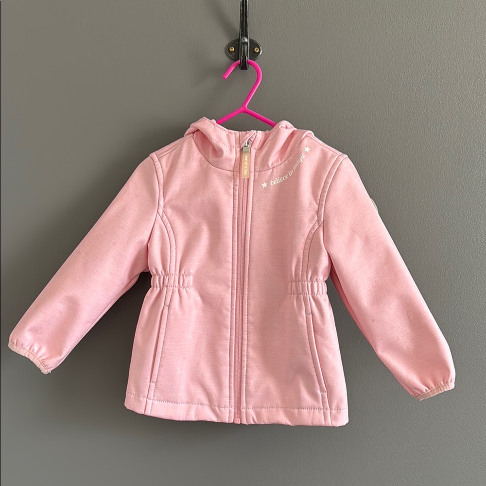 Adorable Pink Hooded Rain Jacket for Kids